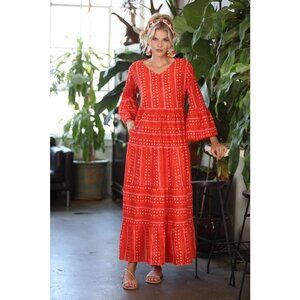 Red Dot Maxi Dress